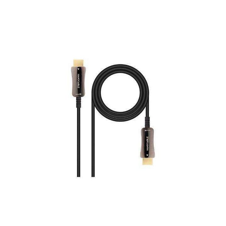 Nanocable Cable HDMI v2.1 AOC Macho a HDMI v2.1 Macho 20m - 8K@60Hz 4K@120Hz 48Gbps - Color Negro