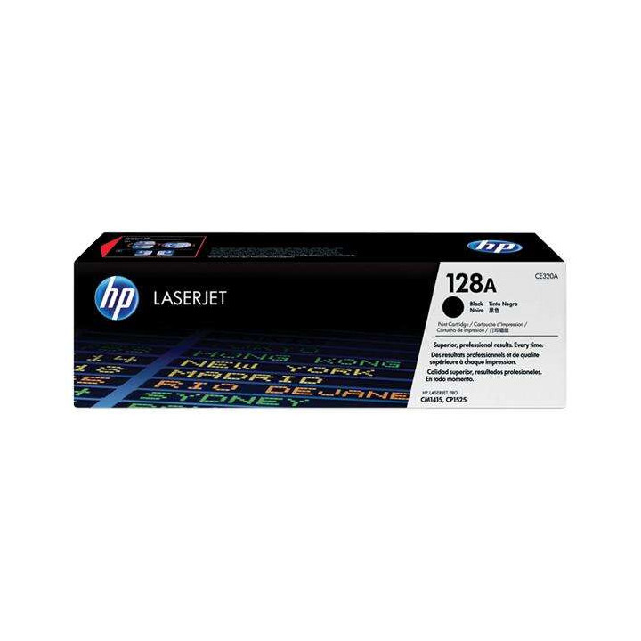 HP CE320A Negro Cartucho de Toner Original - 128A