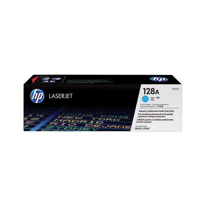 HP CE321A Cyan Cartucho de Toner Original - 128A