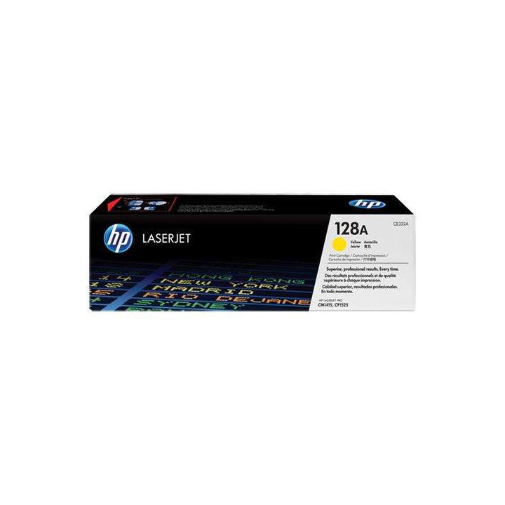 HP CE322A Amarillo Cartucho de Toner Original - 128A