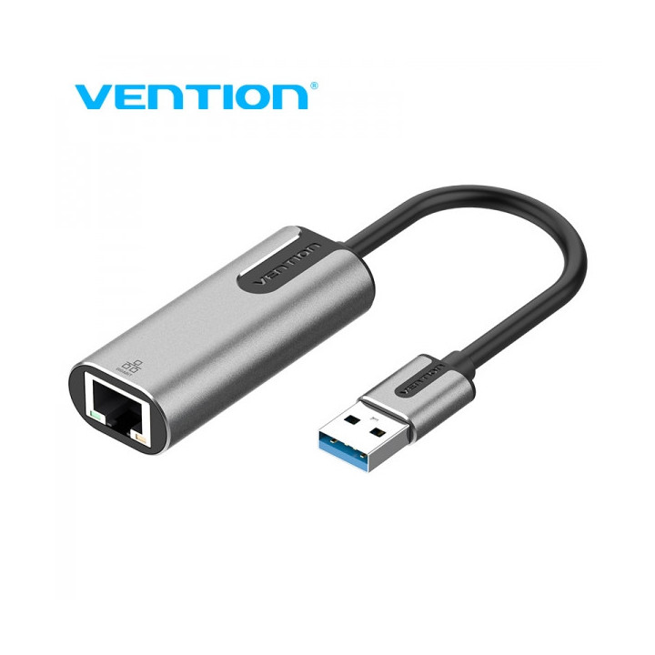 Vention Adaptador USB 3.0 a RJ45 1000Mbps - 0.15m - Color Gris