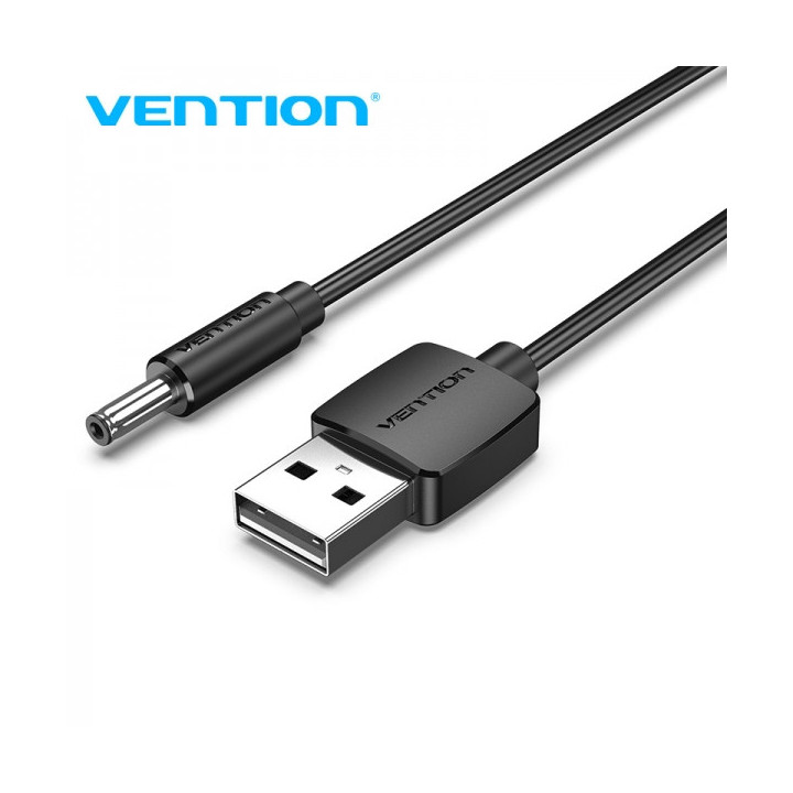 Vention Conversor USB Macho a DC 3.5mm Macho - 1.5m - Color Negro