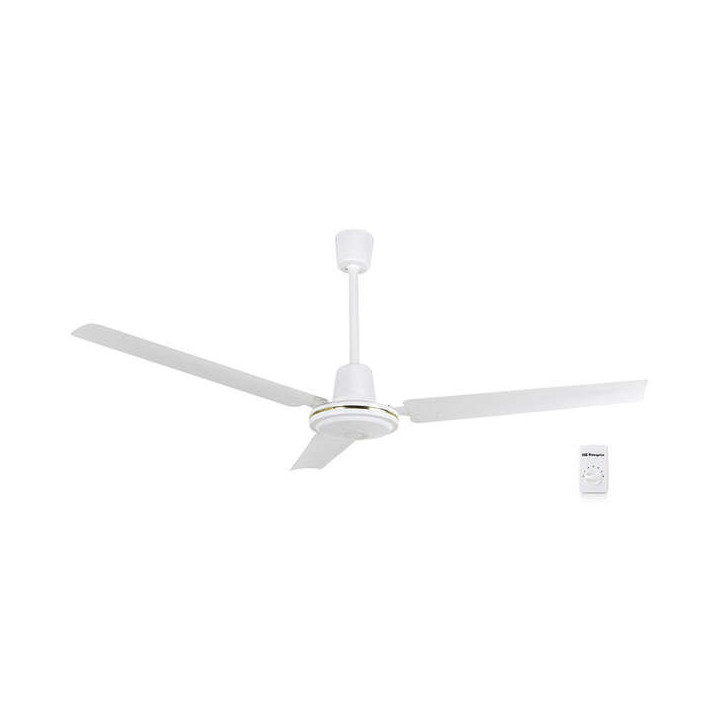 Orbegozo CF 86140 Ventilador de Techo Elegante y Funcional - Interruptor de Pared - 5 Velocidades - Potencia 70W - 140cm de Dia