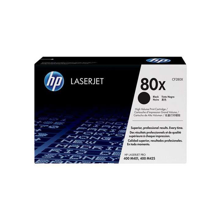 HP CF280X Negro Cartucho de Toner Original - 80X