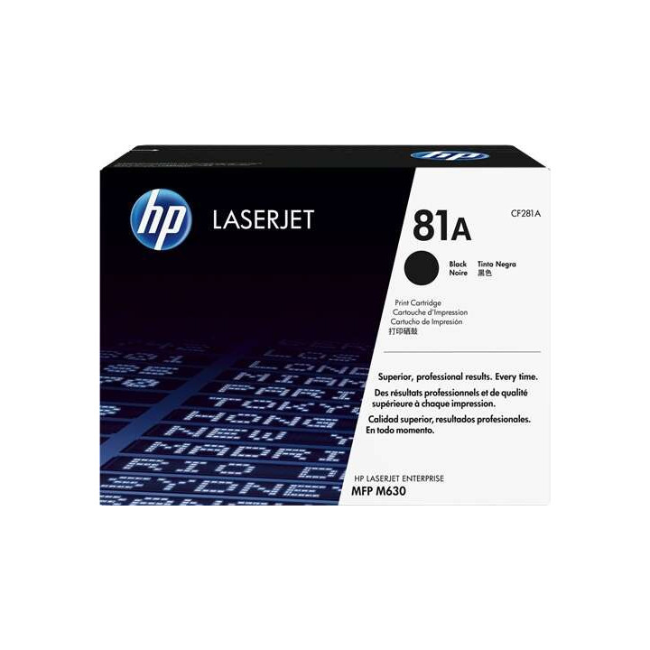 HP CF281A Negro Cartucho de Toner Original - 81A