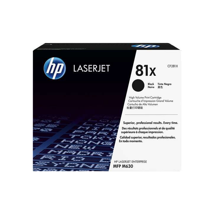 HP CF281X Negro Cartucho de Toner Original - 81X