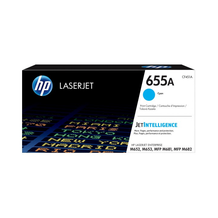 HP CF451A Cyan Cartucho de Toner Original - 655A
