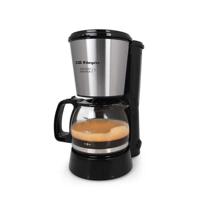 Orbegozo CG 4016 Cafetera de Goteo Aroma Perfecto - Potencia 650W - Capacidad 6 Tazas - Filtro Permanente - Deposito con Indica