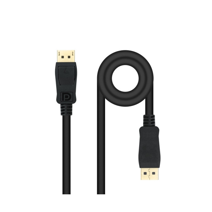 Nanocable Cable Displayport 1.4 DP/M-DP/M - Longitud 1.5m - Soporta Resoluciones de Video de hasta 8K - Color Negro