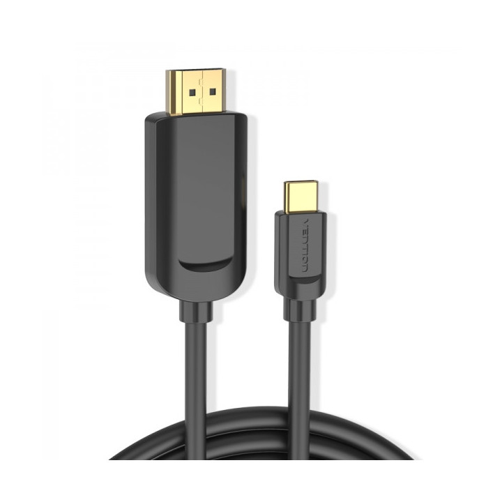 Vention Cable Conversor USB-C Macho a HDMI Macho 4K 1.4 - 3m - Color Negro