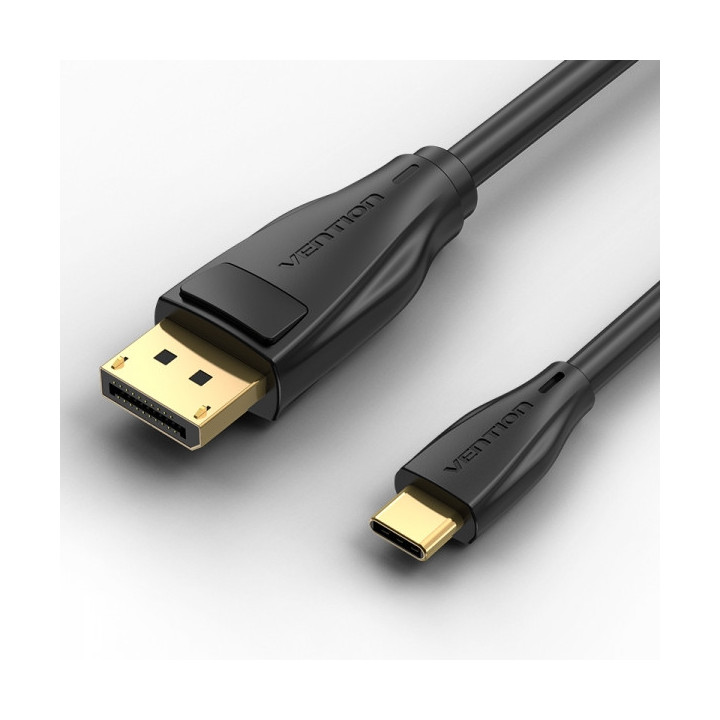 Vention Cable Conversor USB-C Macho a Displayport Macho - 1m - Color Negro