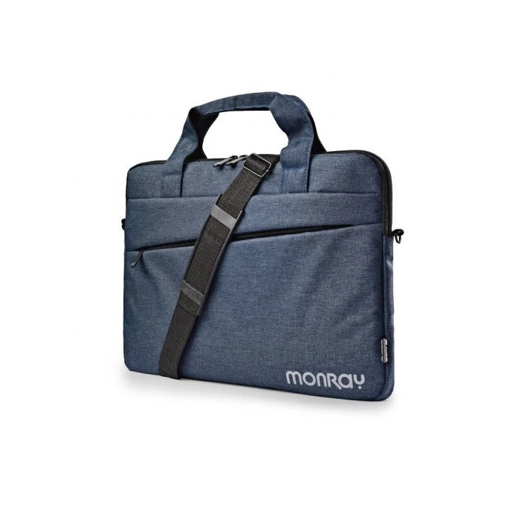 NGS Charter Maletin para Portatil hasta 15.6" - Compartimento Acolchado - Bolsillos Exteriores - Cierre de Cremallera - Bandole