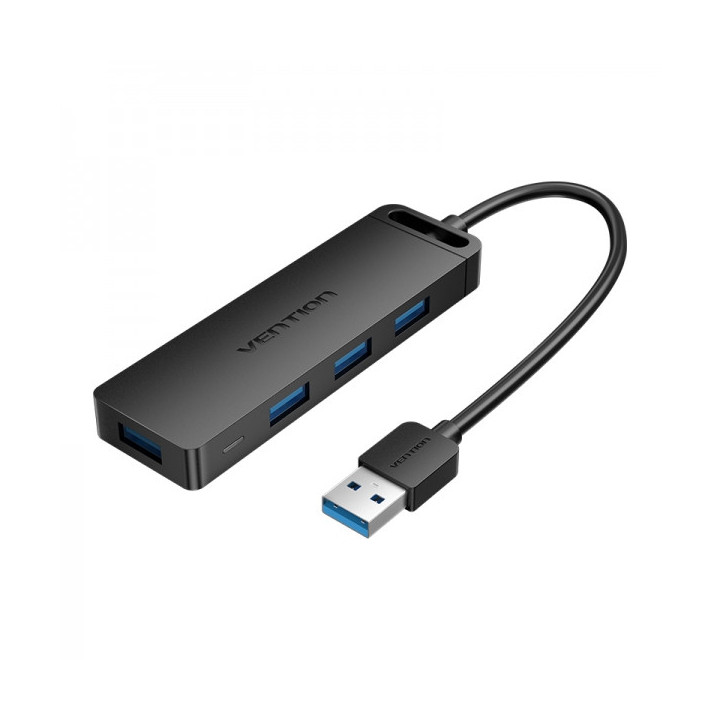Vention HUB 6 en 1 USB 3.0 - 4xUSB / MicroUSB / PD - 1m - Color Negro