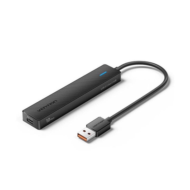 Vention HUB 5 en 1 USB-A a 2xUSB-C 3.2 Gen2/USB-A 3.2 Gen2/USB-C 10G - 0.15m - Color Negro