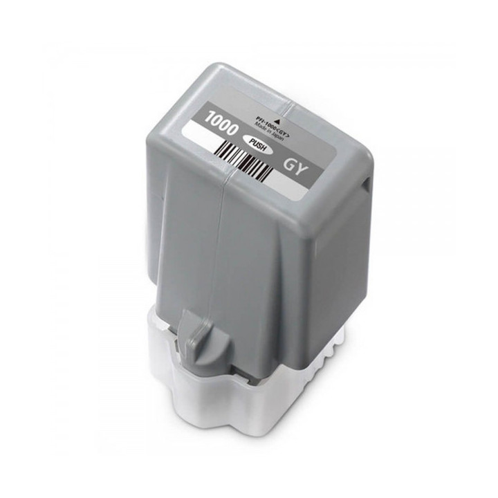 Canon PFI1000 Gris Cartucho de Tinta Pigmentada Generico - Reemplaza PFI1000GY/0552C001