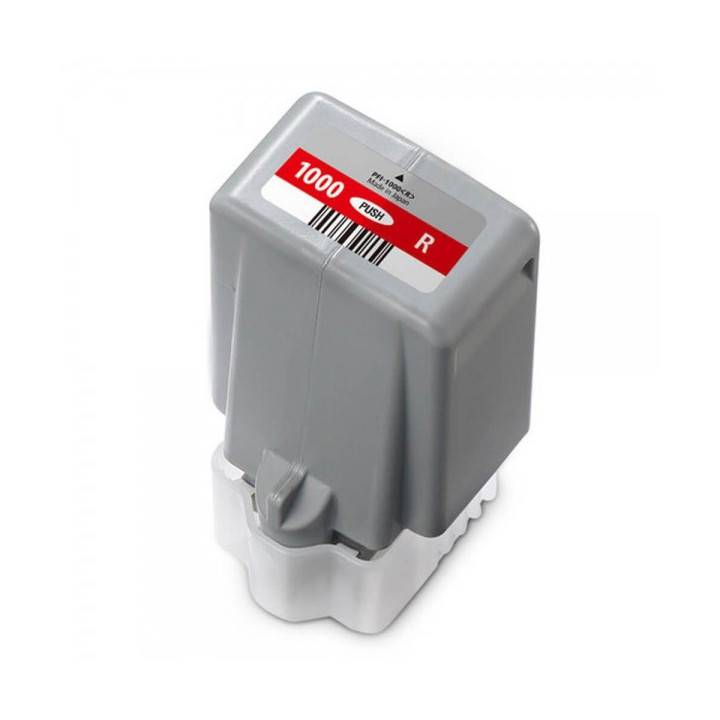 Canon PFI1000 Rojo Cartucho de Tinta Pigmentada Generico - Reemplaza PFI1000R/0554C001