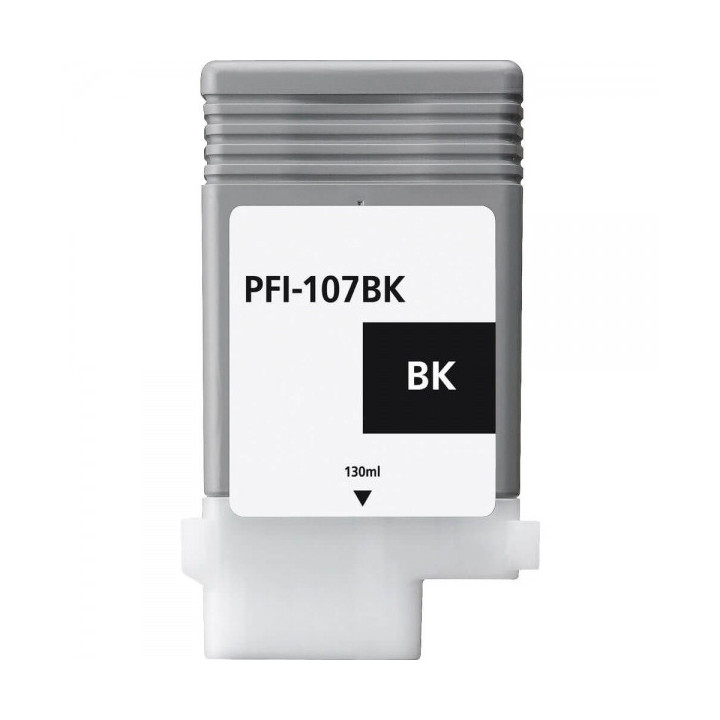 Canon PFI107 Negro Cartucho de Tinta Generico - Reemplaza PFI107BK/6705B001