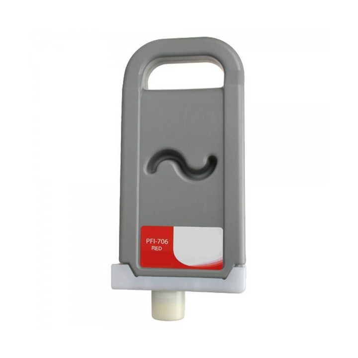 Canon PFI706 Rojo Cartucho de Tinta Pigmentada Generico - Reemplaza 6687B001