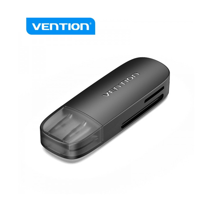Vention Lector de Tarjetas Externo USB 2.0 - Color Negro