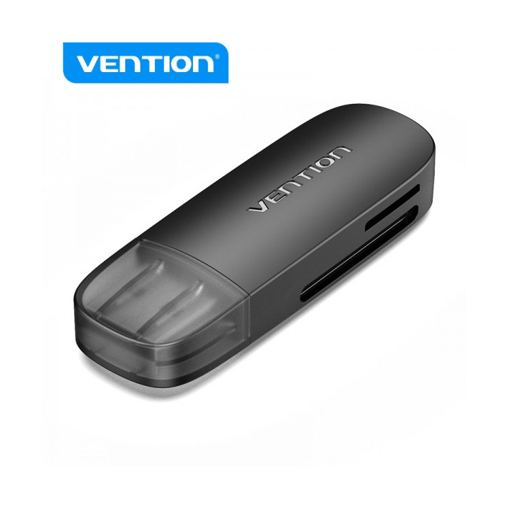 Vention Lector de Tarjetas Externo USB 3.0 - Color Negro