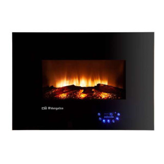 Orbegozo 8000 Chimenea Electrica Efecto Fuego Real - Potencia 1800W - Panel de Control Tactil - 5 Niveles de Intensidad de Llam
