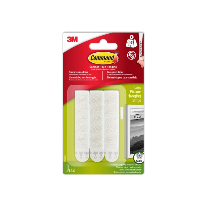 Command Tiras Adhesivas para Colgar Cuadros - Color Blanco