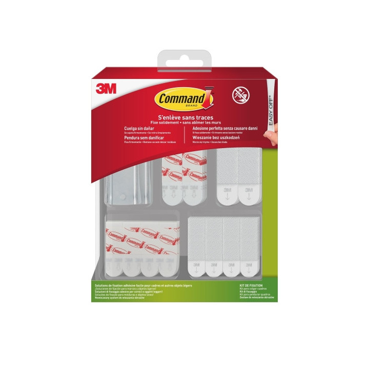 Command Pack Surtido de Fijacion Adhesiva - Formatos Surtidos - hasta 7kg - Color Blanco