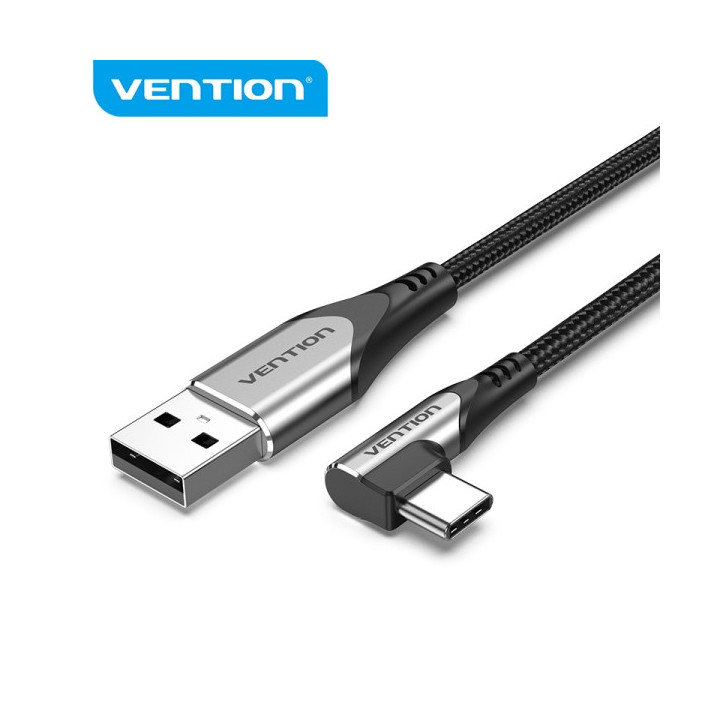 Vention CQABD Cable USB 2.0 Tipo-C 270º - Niquelado - Color Gris