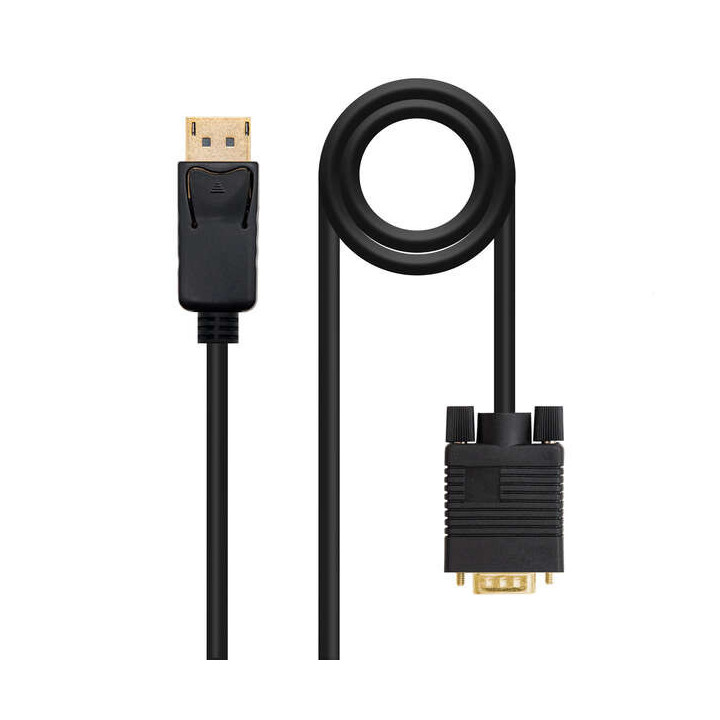 Nanocable Cable Conversor DisplayPort a VGA - DP/M - VGA/M - 1 m - Color Negro