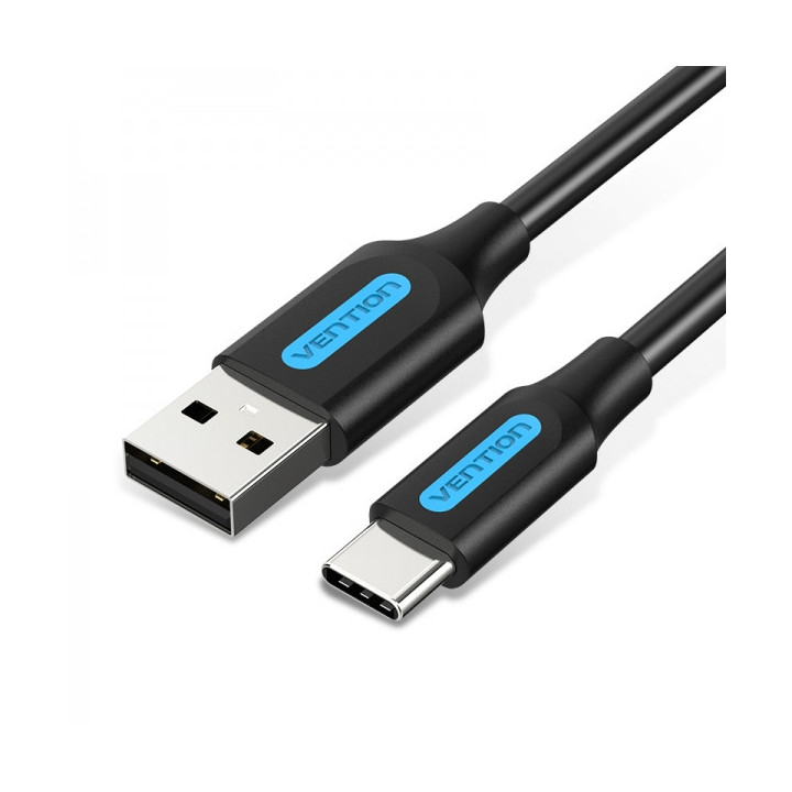 Vention Cable USB-A Macho a USB-C Macho 3A 60W 480Mbps - 1.5m - Color Negro
