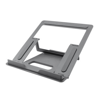 Coolbox ATRIL02 Soporte para Portatil hasta 17" - Aluminio - Plegable - Gomas Antideslizantes - Color Gris