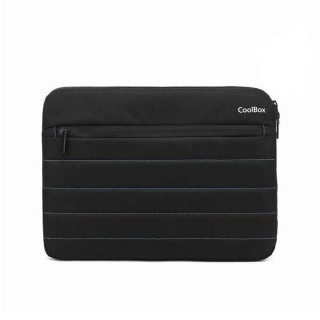CoolBox Funda para Tablet/Netbook/Portatil hasta 13" - Acolchado - Tejido Impermeable - Cierre de Cremallera - Color Negro