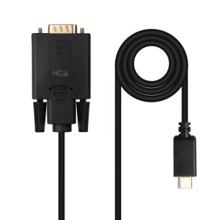 Nanocable Cable Conversor USB-C a VGA - USB-C/M-Hdb15/M - 1.8m - Color Negro