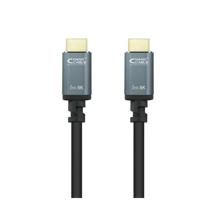 Nanocable Cable HDMI 2.1 Iris 8K A/M-A/M 1.5m - Color Negro