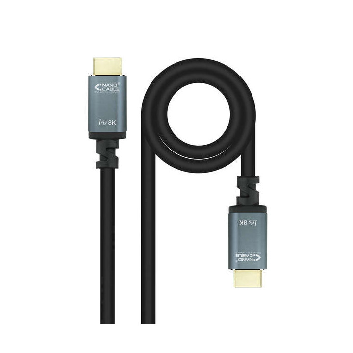 Nanocable Cable HDMI 2.1 IRIS 8K Macho a HDMI 2.1 IRIS 8K Macho 2m - Color Negro