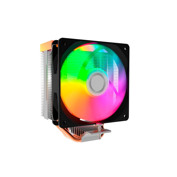 Coolbox Infinite Air120 Disipador Multizocalo - Iluminacion ARGB - Ventilador 120mm - Velocidad Max. 1800rpm - Color Negro