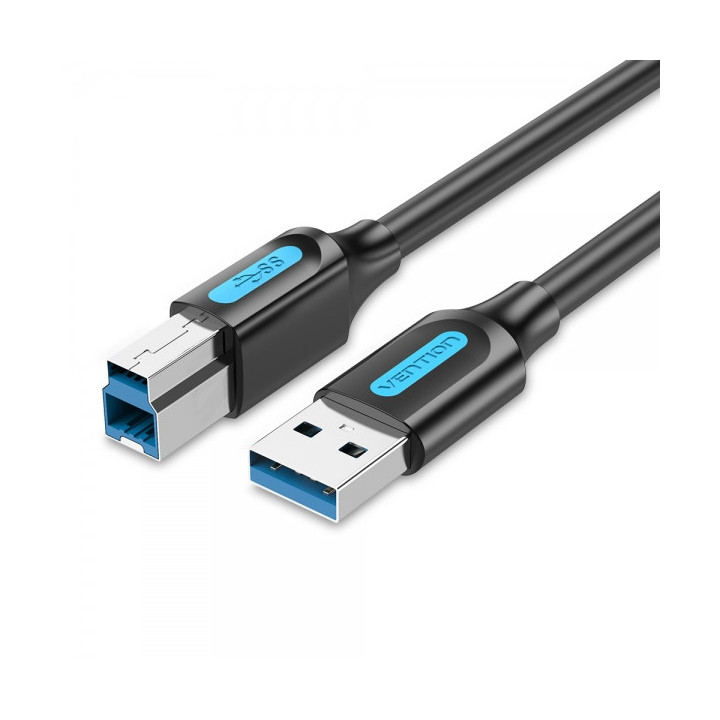 Vention Cable USB-B 3.0 Macho a USB Macho - 1m - Color Negro