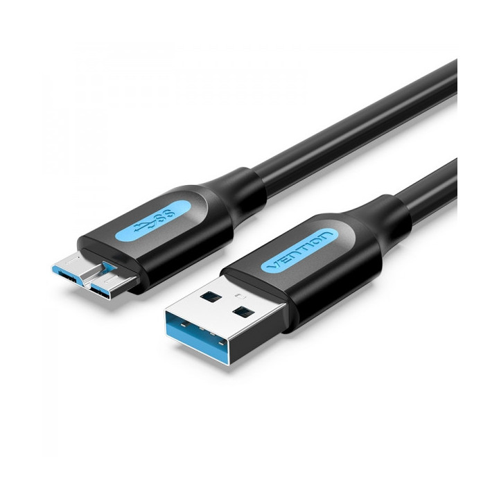 Vention Cable USB 3.0 Macho a MicroUSB Macho - 0.25m - Color Negro