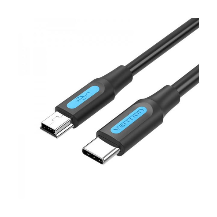 Vention Cable USB-C Macho a MiniUSB Macho - 1.5m - Color Negro