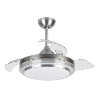 Orbegozo CP 110105 Ventilador de Techo Elegance - Potente Motor DC - Aspas Retractiles - Luz LED Regulable - Mando a Distancia