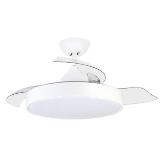 Orbegozo CP 119105 Ventilador de Techo Elegance - Potente Motor DC - Aspas Retractiles - Luz LED con 3 Temperaturas - Mando a D