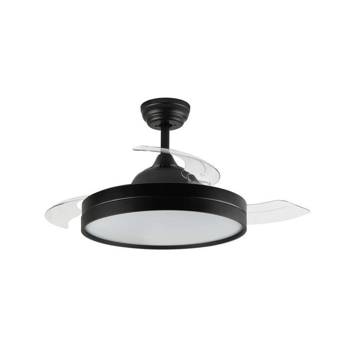 Orbegozo CP 137105 Ventilador de Techo Elegance Eficiente y Silencioso - Aspas Retractiles - Motor DC - Luz LED - Mando a Dista