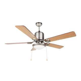 Orbegozo Ventilador de Techo Eco Breeze - Silencioso y Potente - 5 Palas Reversibles - 3 Velocidades - Plafon Incluido - Acero