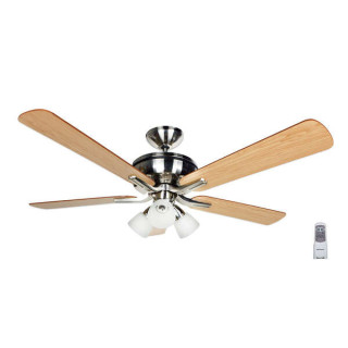 Orbegozo CP 68132 Ventilador de Techo con Sistema Reversible - Refresca en Verano y Calienta en Invierno - Silencioso y con 3 V