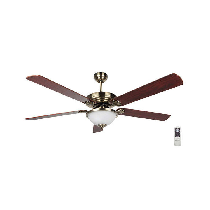 Orbegozo CP 80142 Ventilador de Techo Elegance - Silencioso y Potente - 5 Palas Reversibles - Mando a Distancia - Sistema de Ve