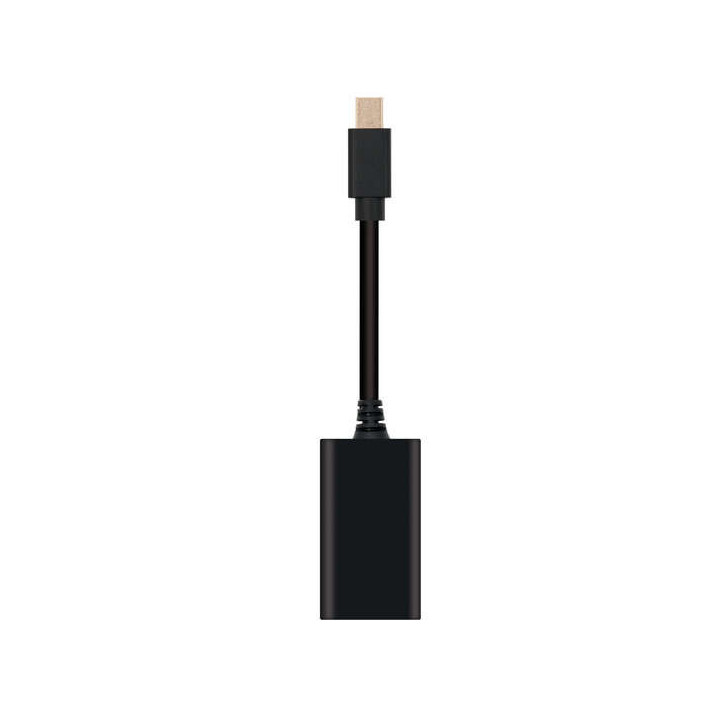 Nanocable Conversor Mini DP a HDMI - mDP/M-HDMI A/H - 15cm - Color Negro