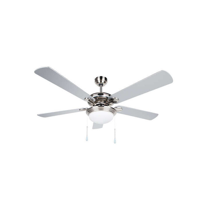 Orbegozo CP 83132 Ventilador de Techo con Luz - Silencioso y Eficiente - 5 Aspas Reversibles - 3 Velocidades de Ventilacion - I