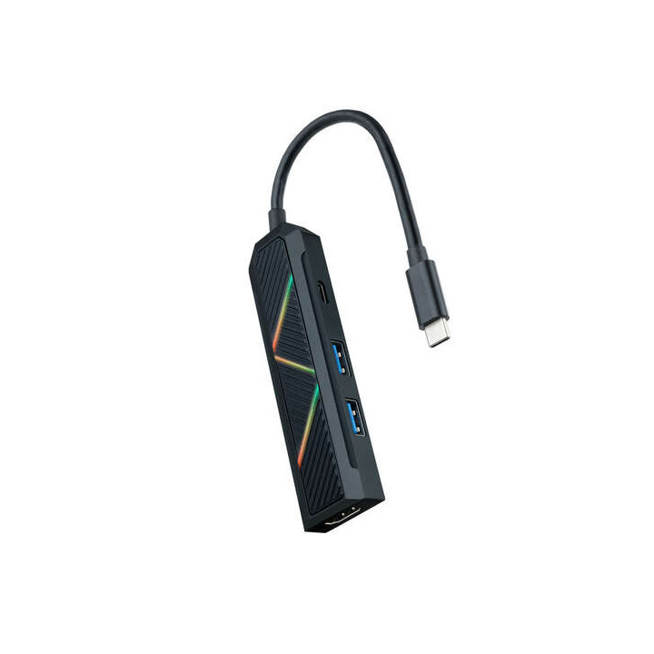 Nanocable 4 en 1 Hub USB-C 3.0 con 2x USB-A 3.0