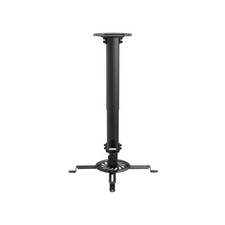 Aisens Soporte Universal Giratorio - Inclinable y Extensible de Techo para Proyector - Hasta 13.5Kg - Color Negro