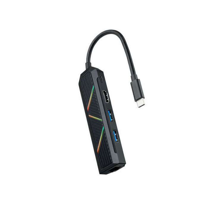 Nanocable 5 en 1 Hub USB-C 3.0 con 2x USB-A 3.0